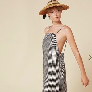 Reformation Linnea Gingham Dress size small